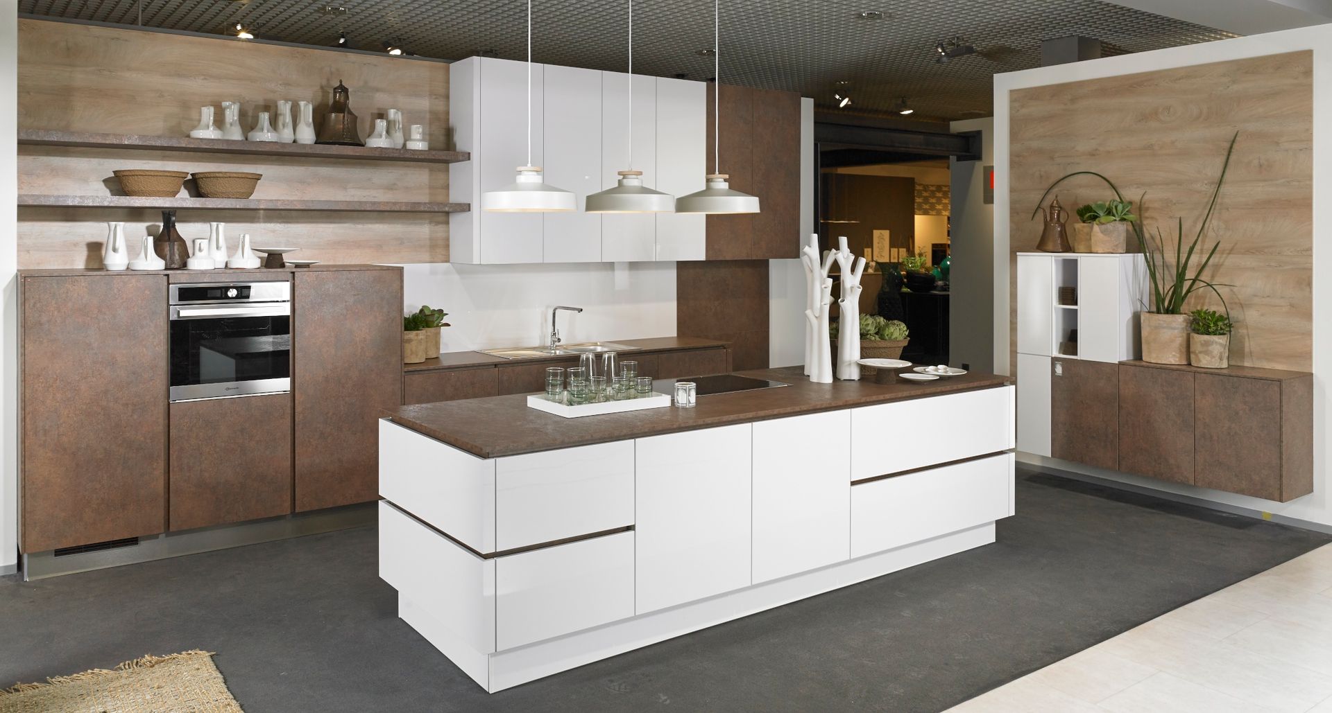 KOW Hausfair ALNO AG , ALNO North America ALNO North America Kitchen Wood Wood effect Cabinets & shelves