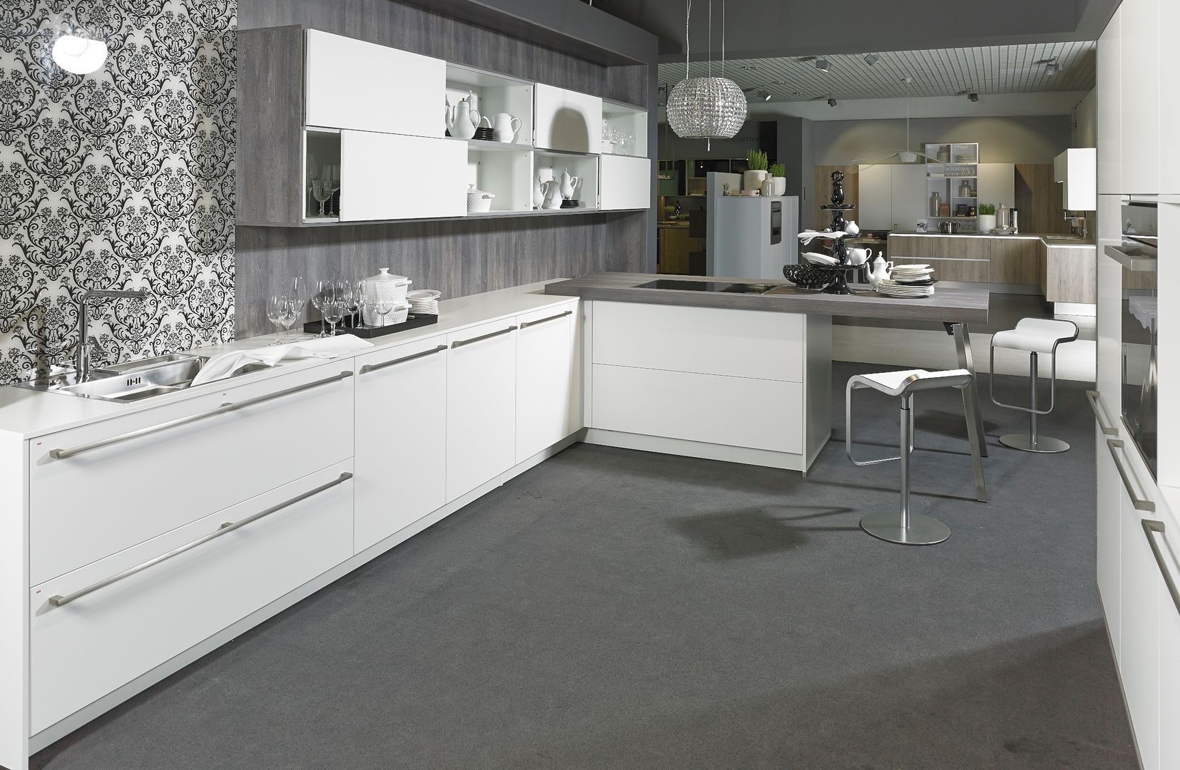 KOW Hausfair ALNO AG , ALNO North America ALNO North America Modern kitchen Cabinets & shelves