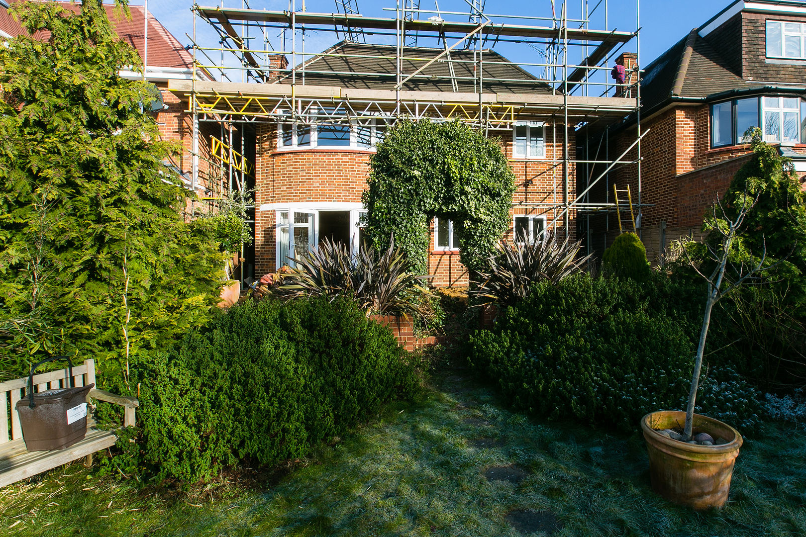 back of the house - before POWER 2 BUILD LTD