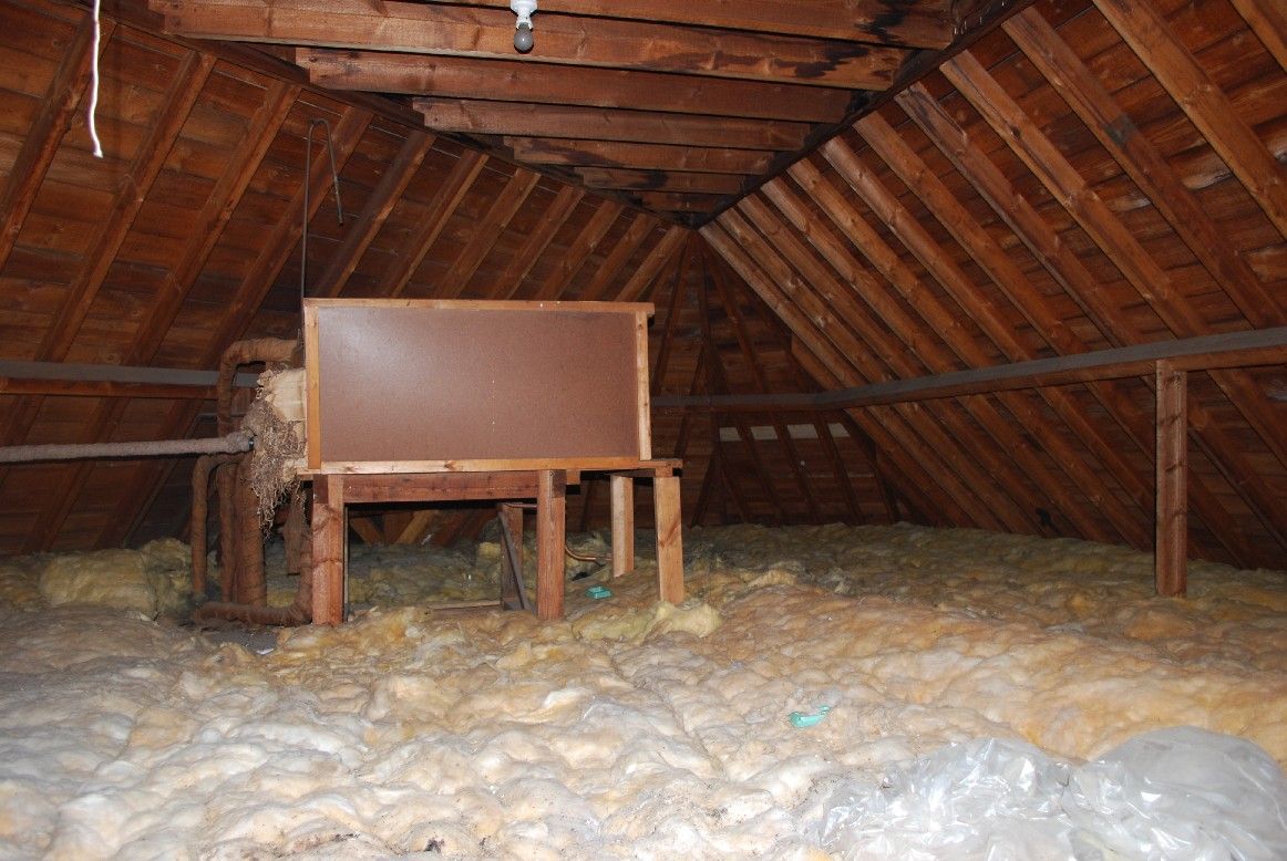 The attic prior to conversion Loft Architect loft before conversion