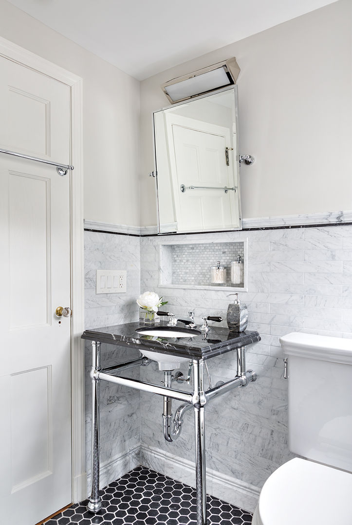 Hall Bath Clean Design 現代浴室設計點子、靈感&圖片