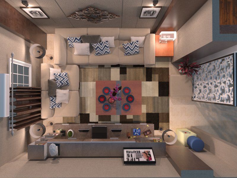 Apartment , Taghred Elmasry Taghred Elmasry Klasik Oturma Odası