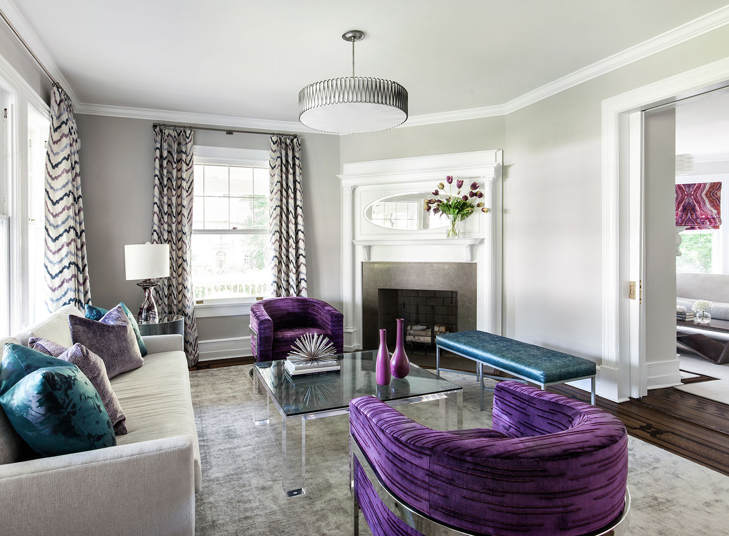 Living Room Clean Design 现代客厅設計點子、靈感 & 圖片