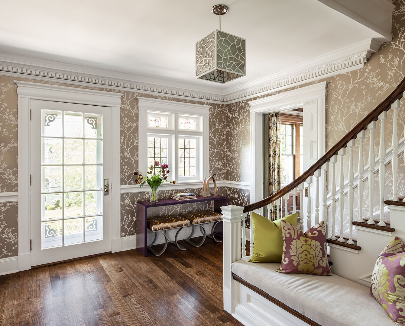 Foyer Clean Design Modern corridor, hallway & stairs