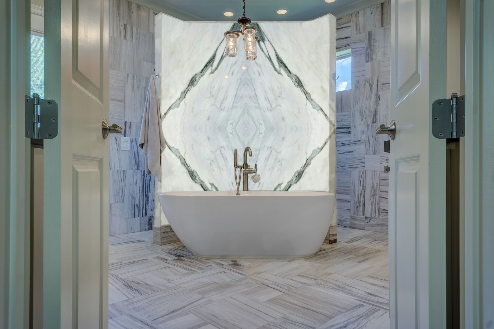 Marble Slabs, Elalux Tile Elalux Tile Mediterranean style bathrooms Marble