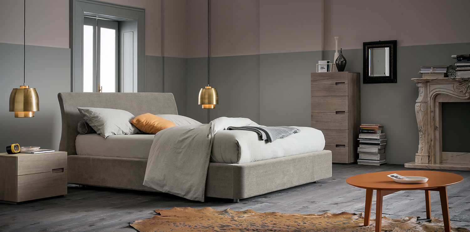 Soft Dall'Agnese Modern style bedroom Beds & headboards