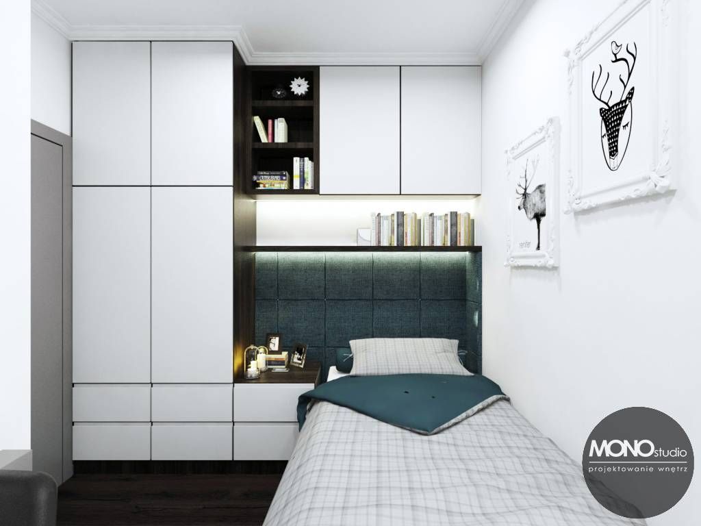 Stylowe mieszkanie w Krakowie, MONOstudio MONOstudio Chambre moderne