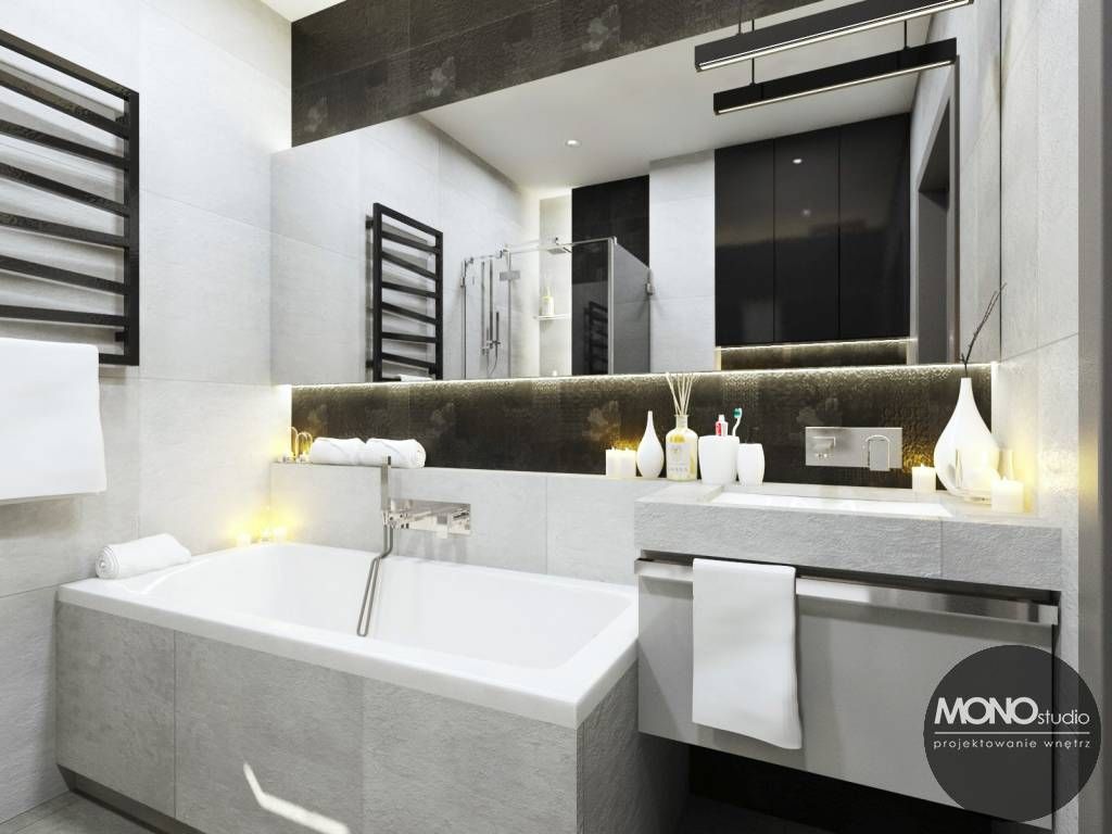 Łazienka w stylu nowoczesnym MONOstudio Nowoczesna łazienka projektowanie,wnętrza,styl nowoczesny,łazienka