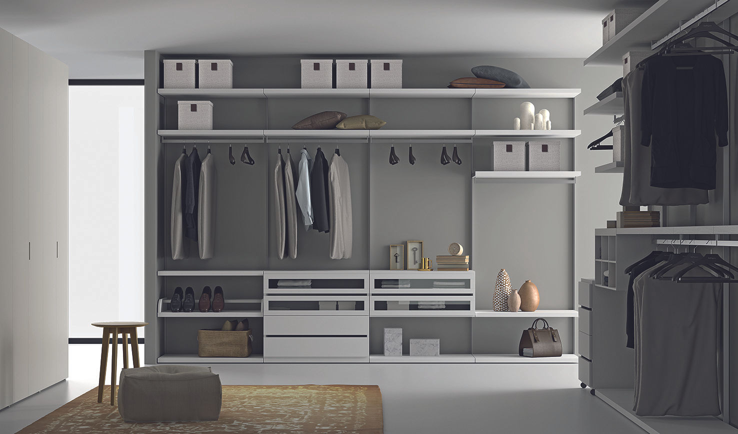 Easy Project Dall'Agnese Modern style bedroom Wardrobes & closets