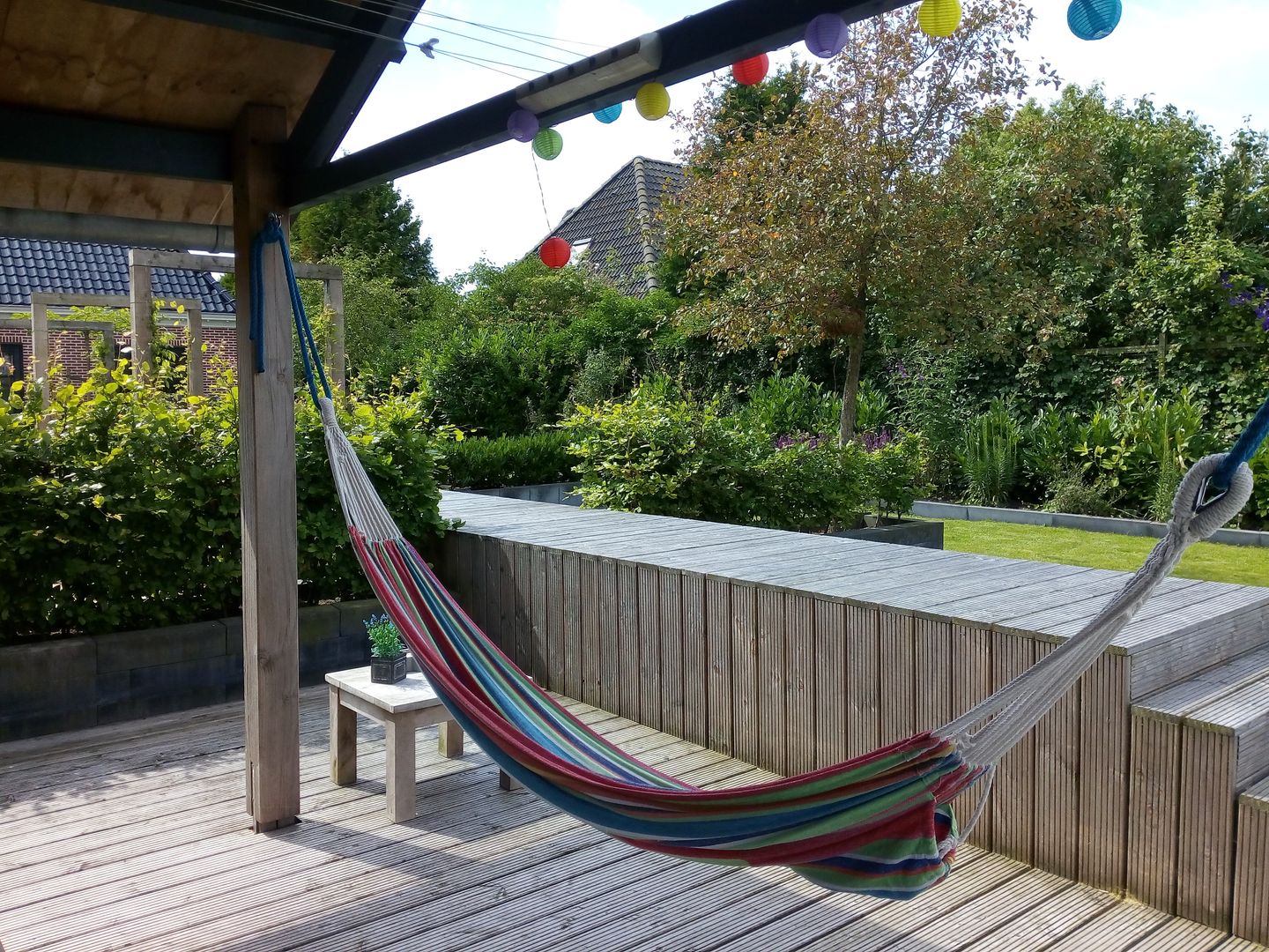 Moderne landelijke tuin aan het water, Joke Gerritsma Tuinontwerpen Joke Gerritsma Tuinontwerpen Jardines de estilo rural Madera Acabado en madera