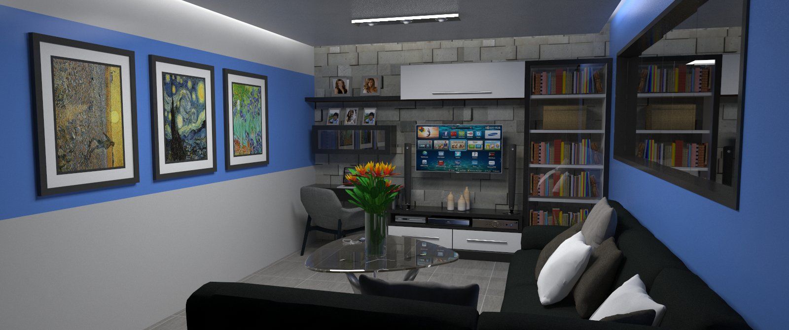 Diseño de Interiores, Atahualpa 3D Atahualpa 3D Modern living room