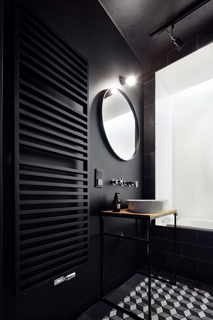 Daniel Apartment , BLACKHAUS BLACKHAUS Casas de banho minimalistas Pedra