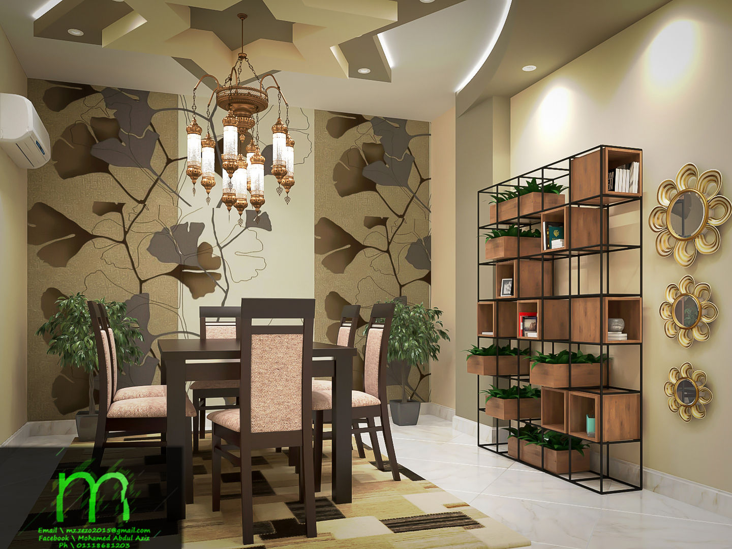 dining room EL Mazen For Finishes and Trims غرفة السفرة خشب Wood effect