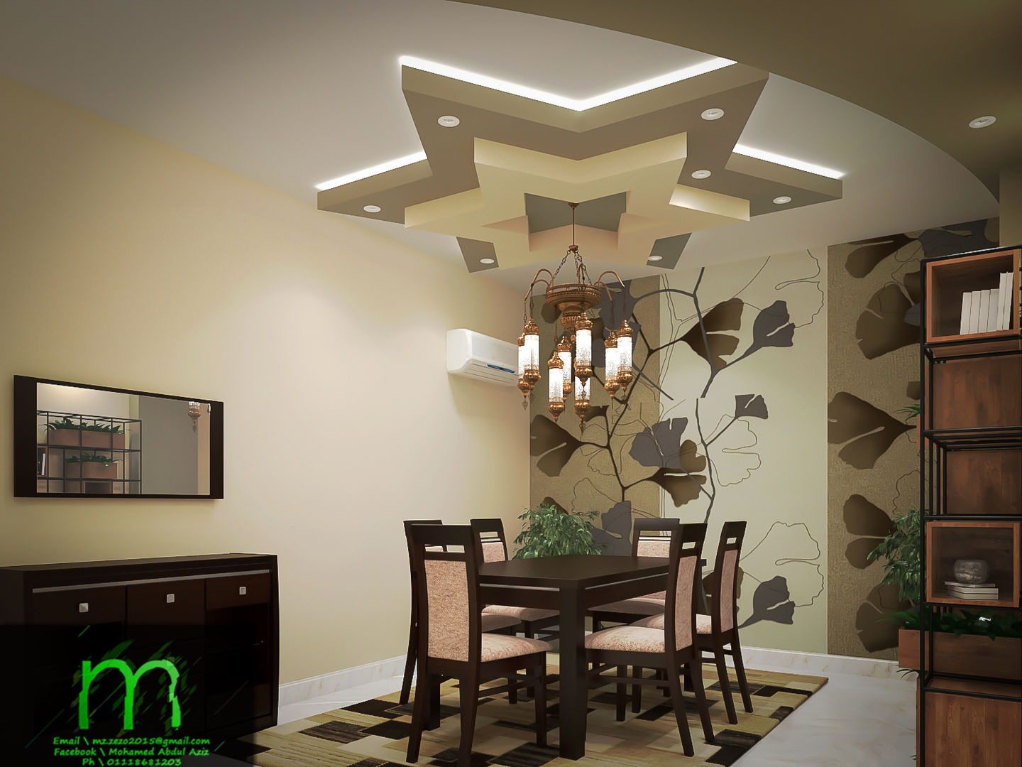 dining room EL Mazen For Finishes and Trims غرفة السفرة خشب Wood effect