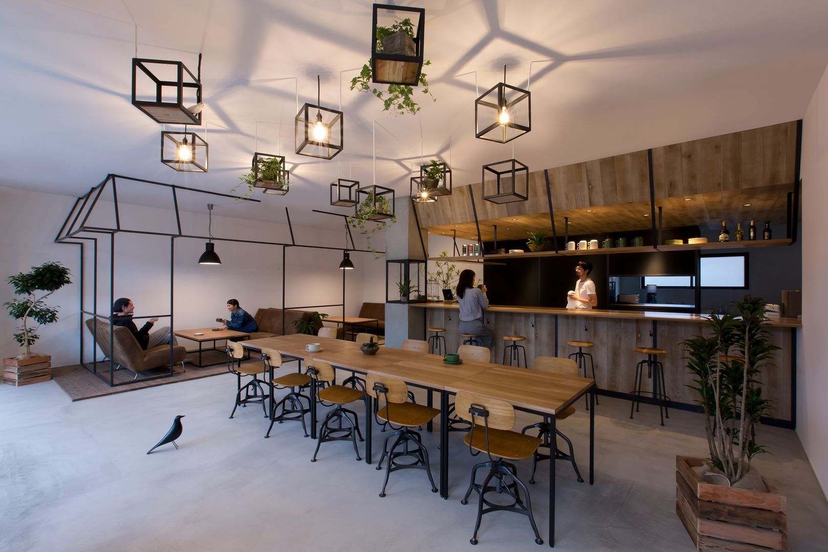 cafe CICERO, ALTS DESIGN OFFICE ALTS DESIGN OFFICE Rustikale Arbeitszimmer Beton