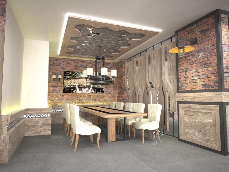 Sivas / amade restaurant cafe, Murat Aksel Architecture Murat Aksel Architecture 컨트리스타일 다이닝 룸 우드 우드 그레인