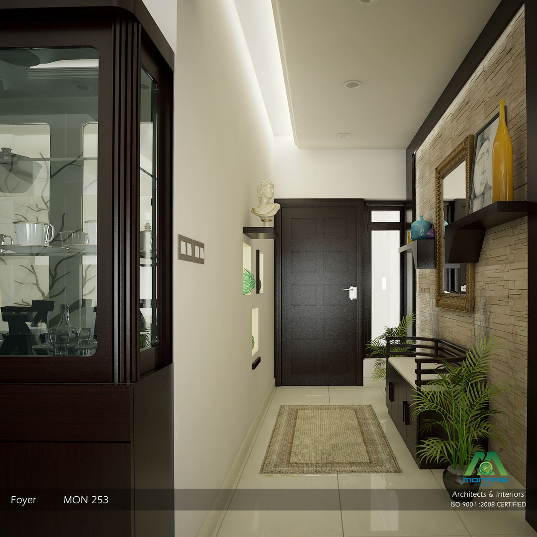 Fabulous Contemporary Interior Design, Premdas Krishna Premdas Krishna Nowoczesny korytarz, przedpokój i schody