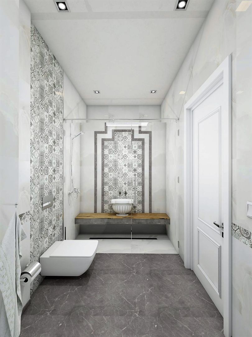 Country house / Sivas, Murat Aksel Architecture Murat Aksel Architecture Scandinavian style bathrooms Granite Decoration