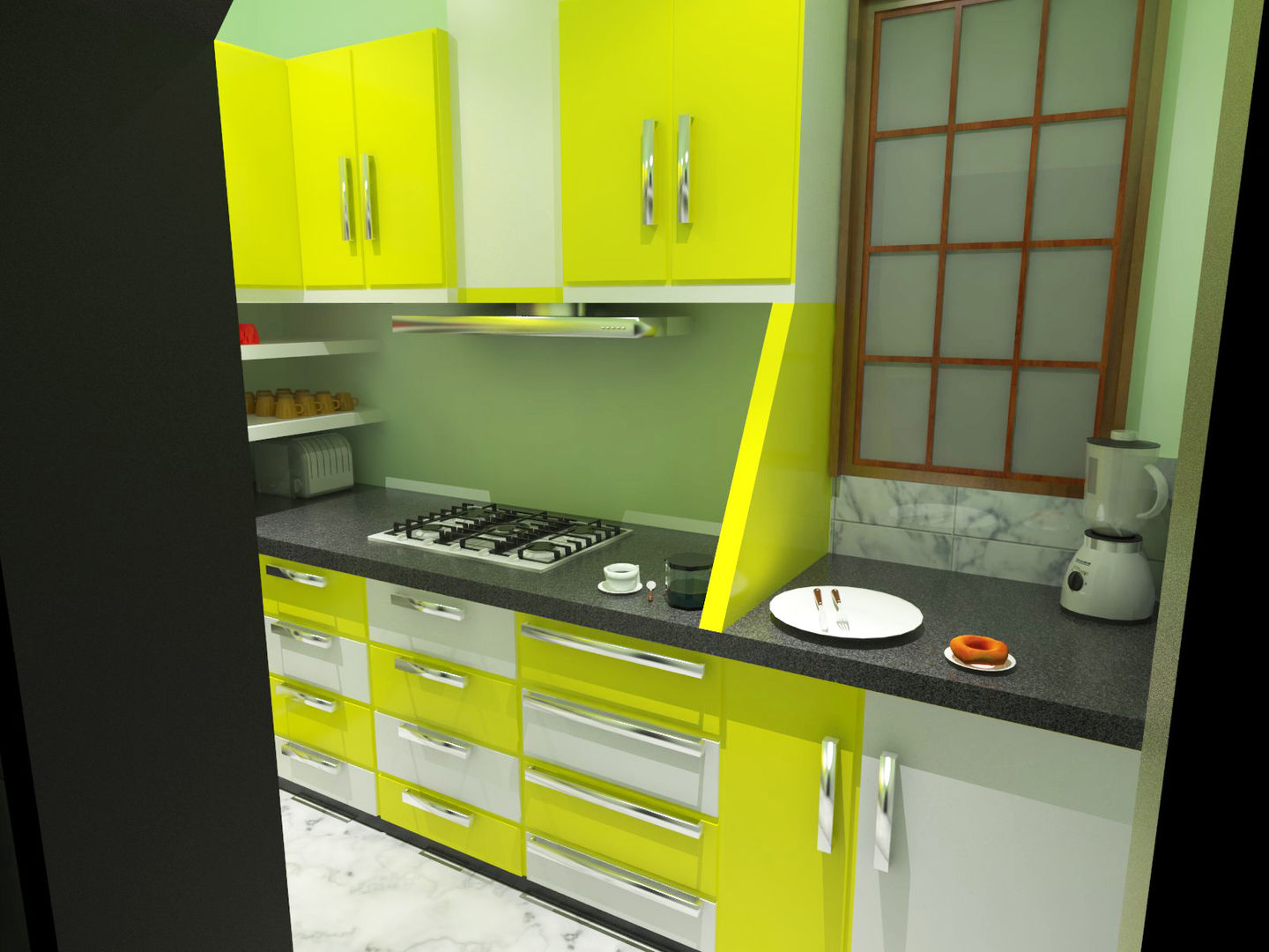 Modular Kitchen, EBEESDECOR EBEESDECOR Dapur Modern Plastik