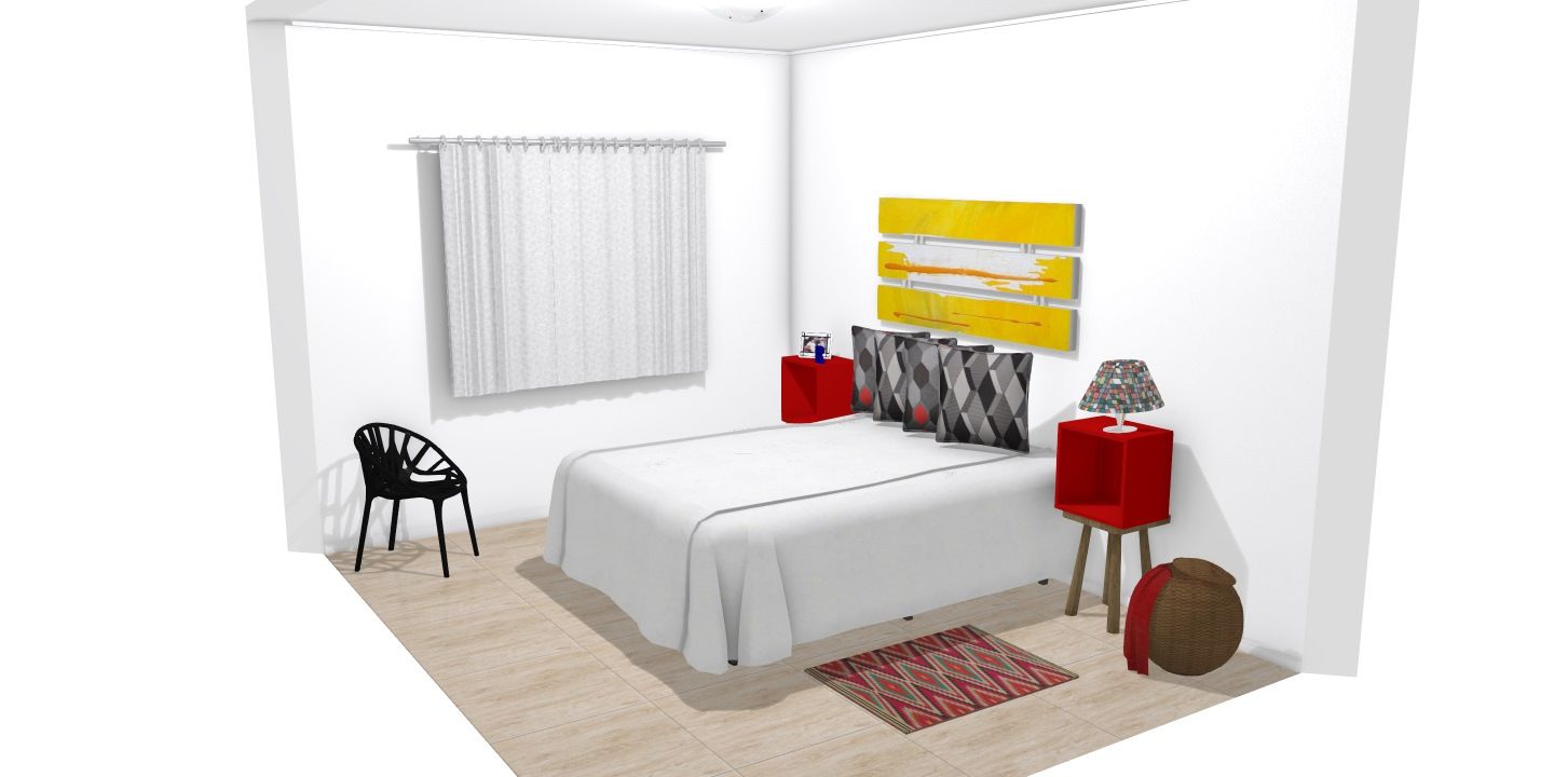 Dormitório Paulillo, Bruna Renzano Bruna Renzano Modern style bedroom