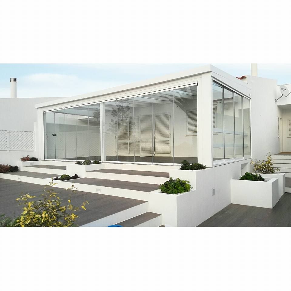 PROJETO DE REMODELAÇÃO DE EXTERIORES - ERICEIRA, all Design [Arquitectura e Design de Interiores] all Design [Arquitectura e Design de Interiores] minimalist conservatory