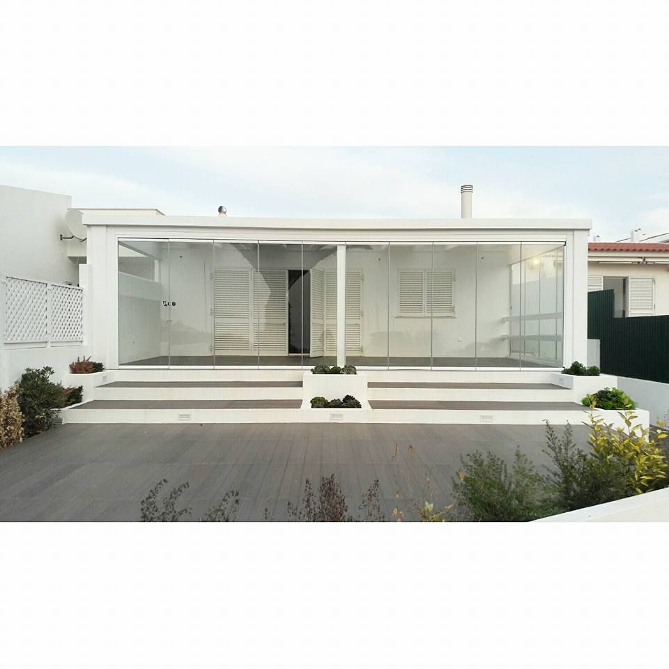 PROJETO DE REMODELAÇÃO DE EXTERIORES - ERICEIRA, all Design [Arquitectura e Design de Interiores] all Design [Arquitectura e Design de Interiores] Minimalist conservatory