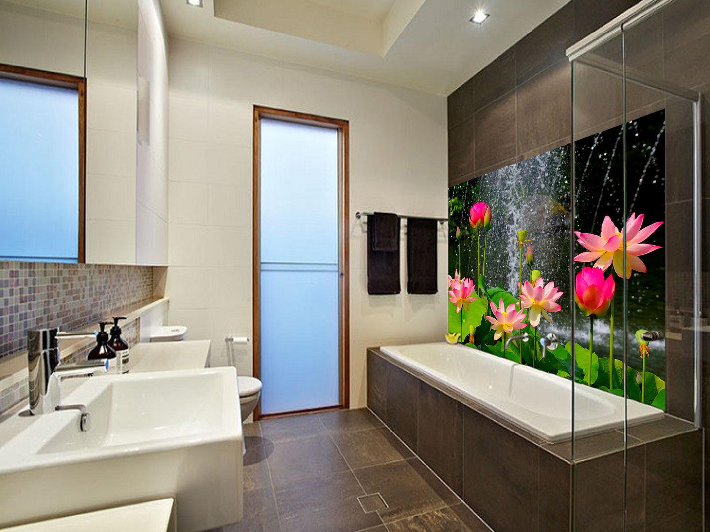 DECORACIÓN CON PLACAS DE CERÁMICA, Fotoceramic Fotoceramic Tropical style bathrooms