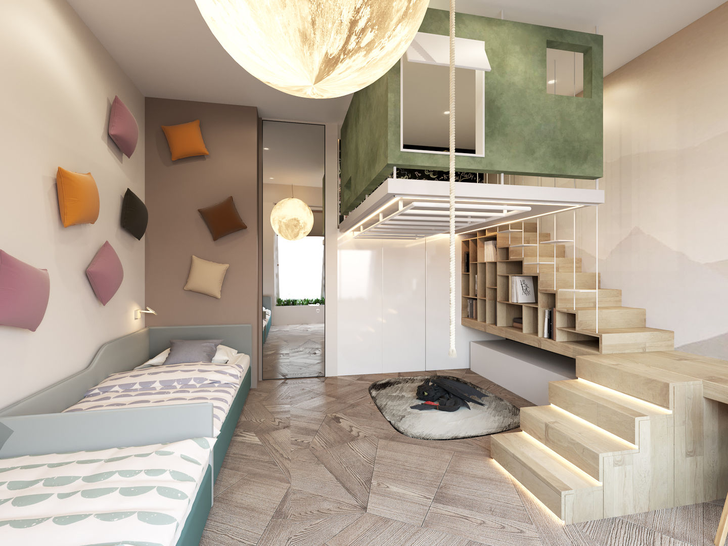 Пентхаус в Садовых Кварталах, Kerimov Architects Kerimov Architects Nursery/kid’s room