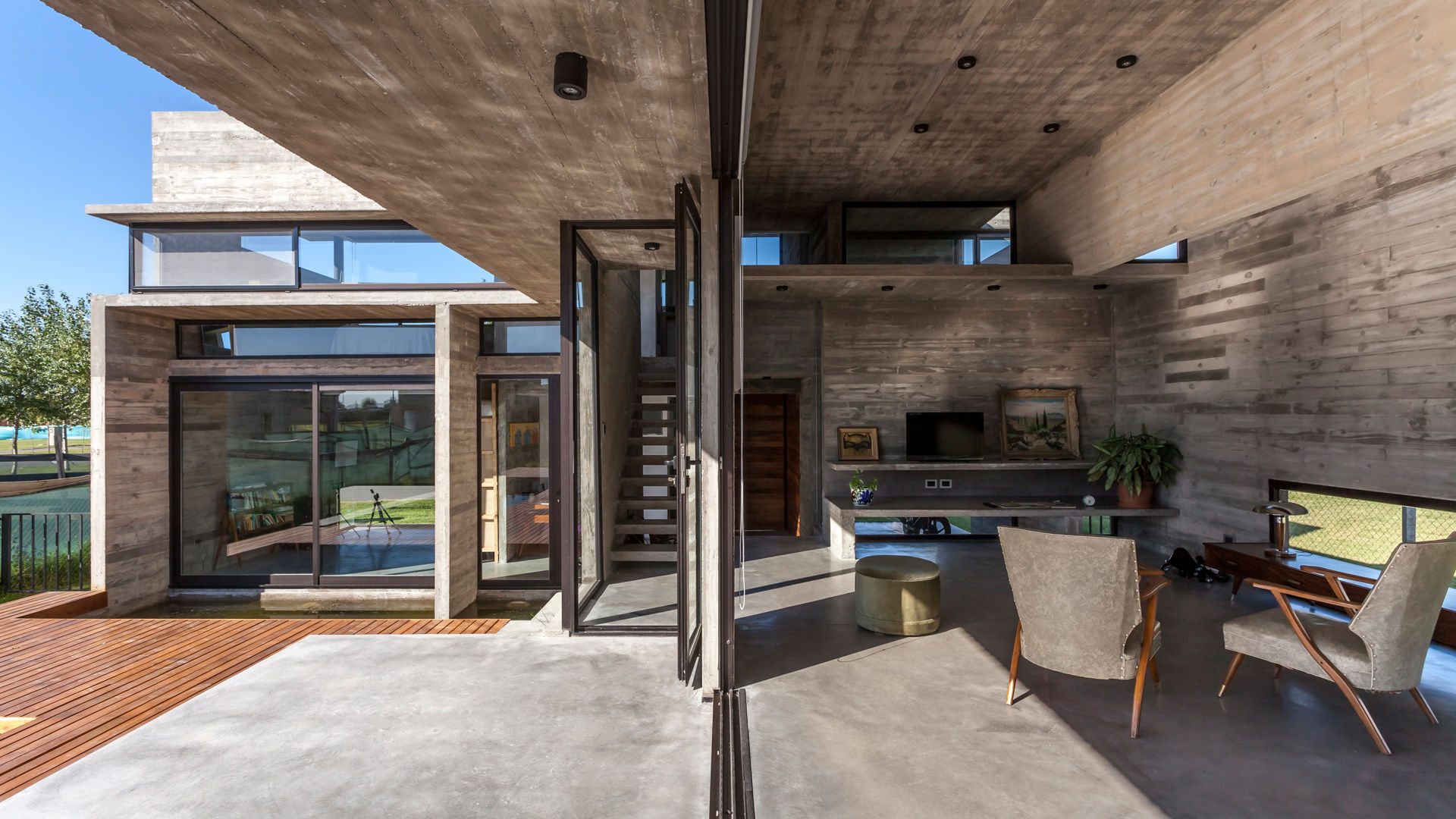 Casa Berazategui Besonías Almeida arquitectos Garajes de estilo moderno Concreto