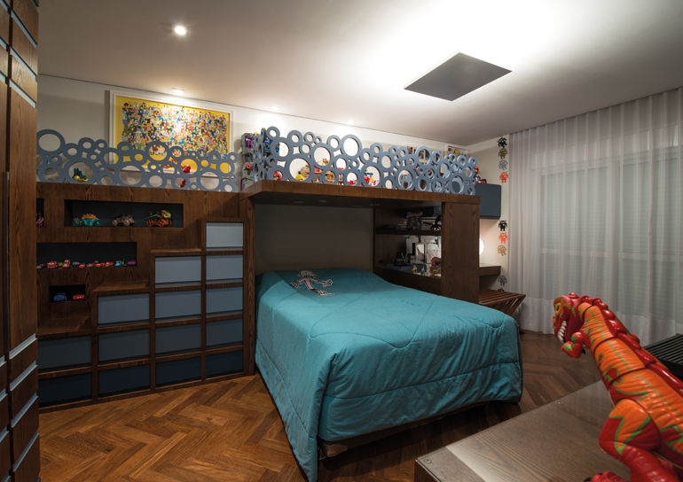 Residência Vintage, Studio Leonardo Muller Studio Leonardo Muller Modern nursery/kids room Wood Wood effect