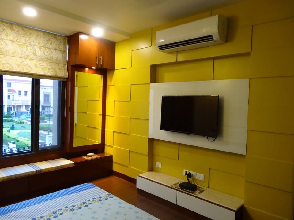 Villa Interiors at Ghaziabad, Interiors Planet Interiors Planet Kamar Tidur Modern