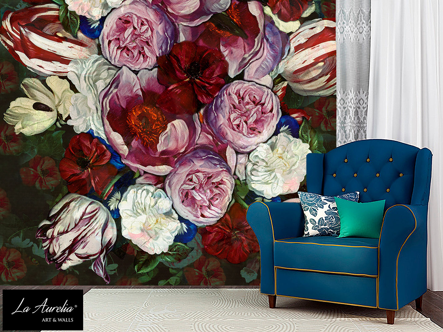 True Colors – Variation – Wallpaper La Aurelia Dinding & Lantai Gaya Kolonial Wallpaper