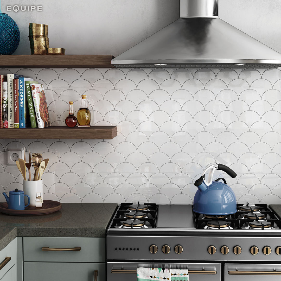 Scale Wall Tile, Equipe Ceramicas Equipe Ceramicas Кухня Керамічні