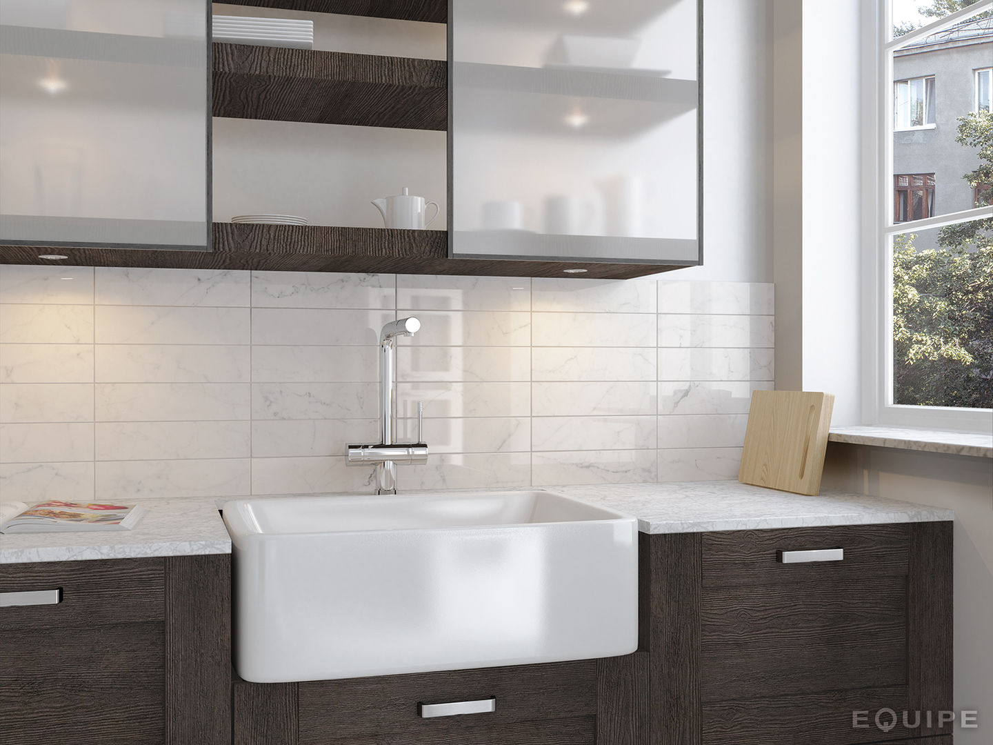 Carrara Wall Tile, Equipe Ceramicas Equipe Ceramicas Dapur Modern Keramik