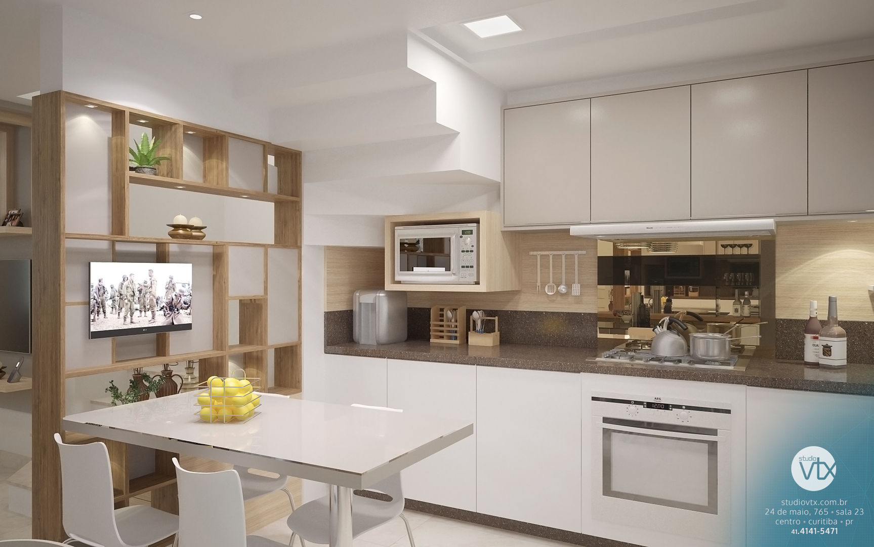 Residência Souza, studio vtx studio vtx Dapur Klasik MDF