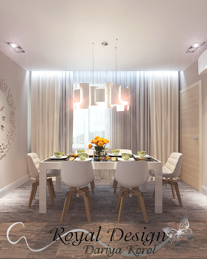 студия 1й этаж в таун хаусе, Your royal design Your royal design Dining room