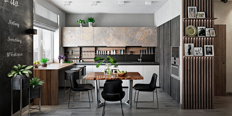 homify Sala da pranzo in stile industriale