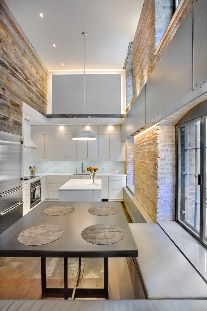 Laight Street Duplex, Rodriguez Studio Architecture PC Rodriguez Studio Architecture PC Cocinas de estilo moderno