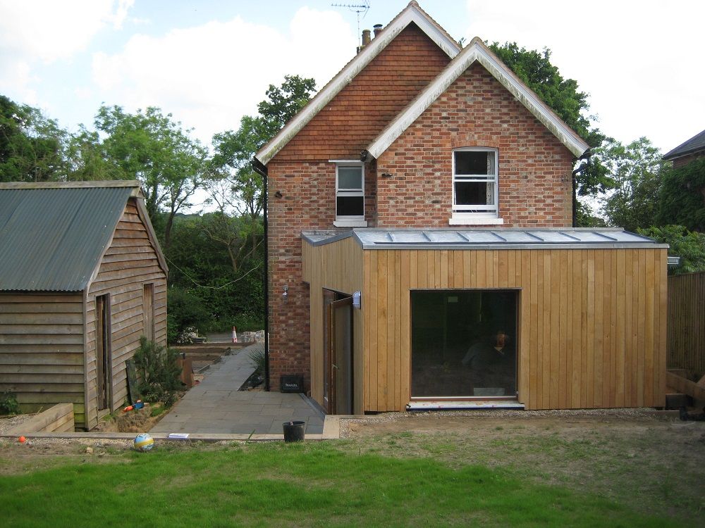 Timber Wave Family Room, East Sussex, Elemental Architecture Elemental Architecture Casas modernas: Ideas, imágenes y decoración