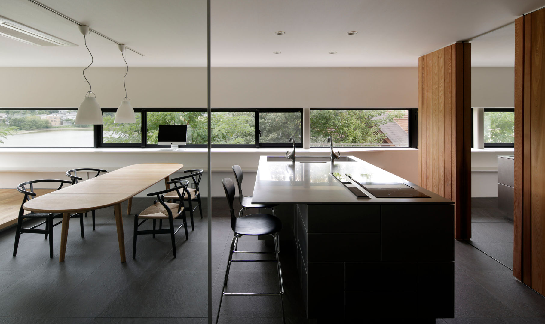 PANORAMA HOUSE, 株式会社CAPD 株式会社CAPD Cocinas de estilo ecléctico