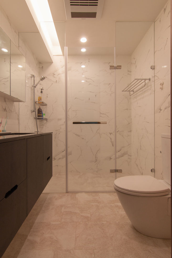 ZNY house 珞石設計 LoqStudio Modern bathroom