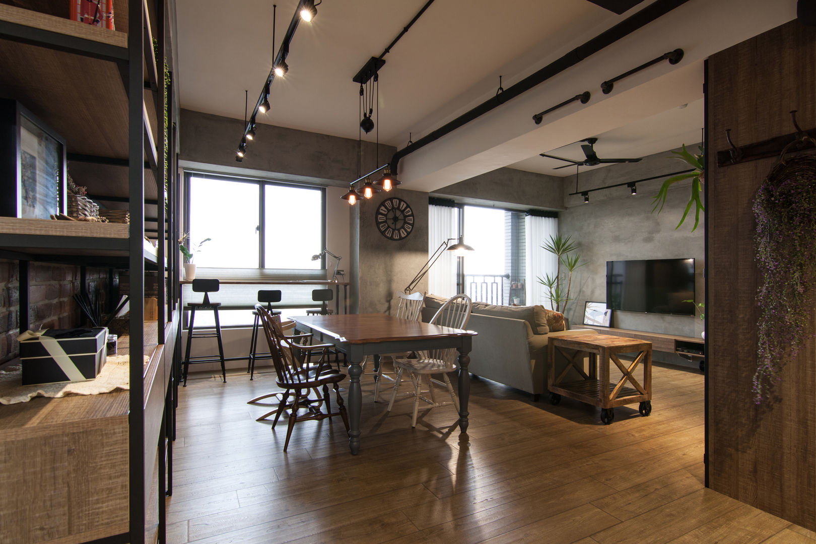 HWH house 珞石設計 LoqStudio Industrial style dining room