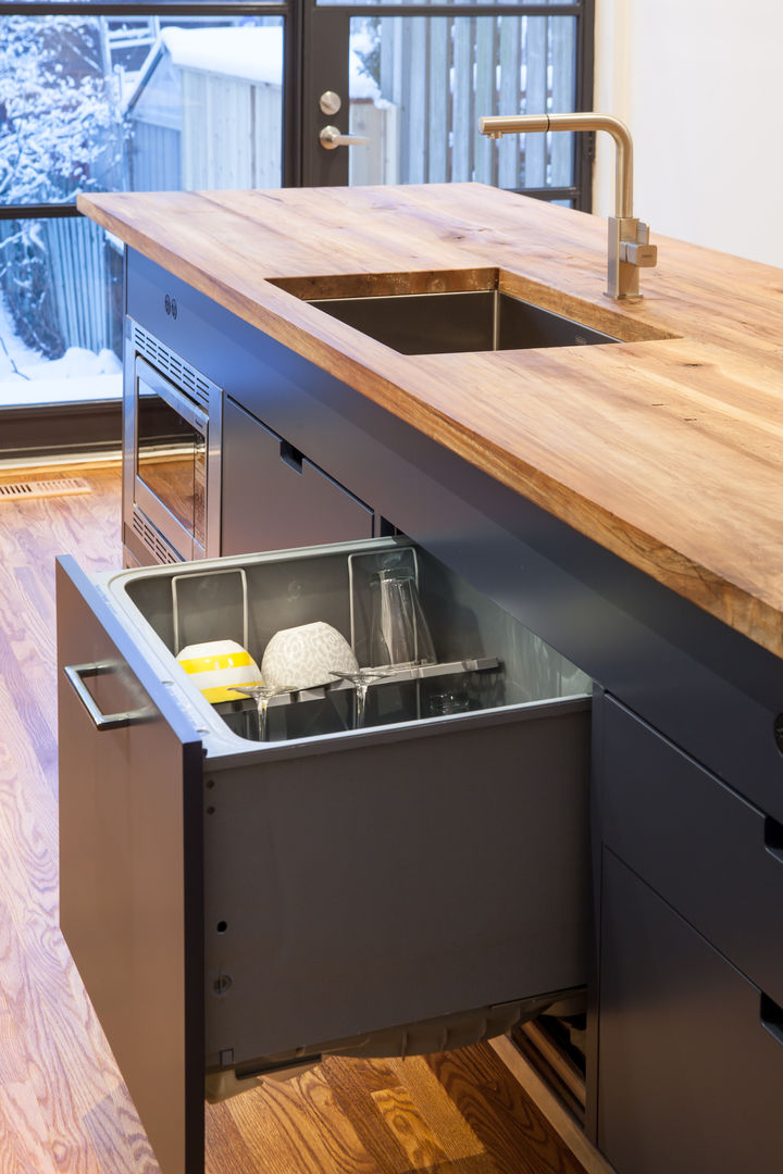 Island with Dishwasher Drawer STUDIO Z Scandinavian style kitchen