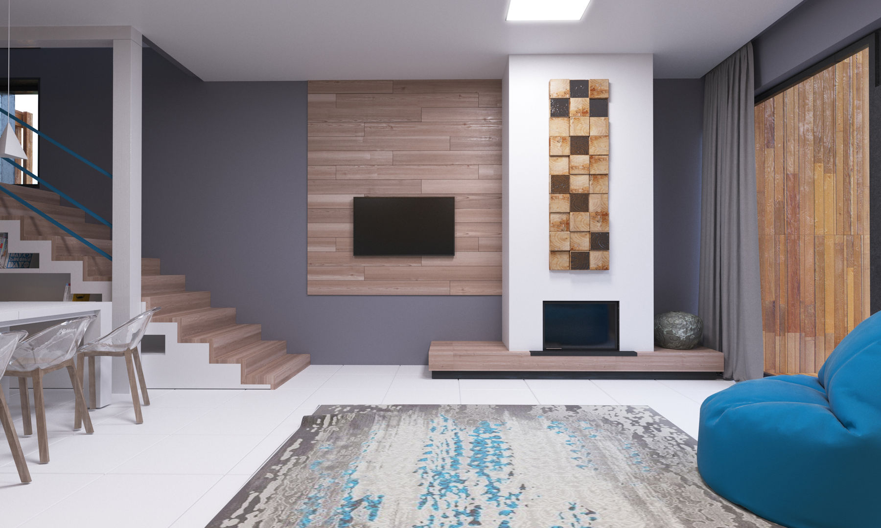 RBN house, Grynevich Architects Grynevich Architects Salones minimalistas Madera Acabado en madera