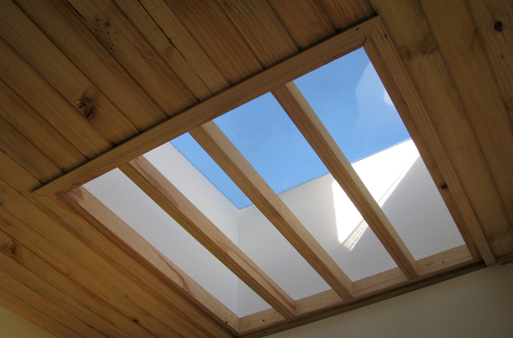 Casa cubica madera, Taller de Ensamble SAS Taller de Ensamble SAS Pasillos, vestíbulos y escaleras modernos Madera Acabado en madera