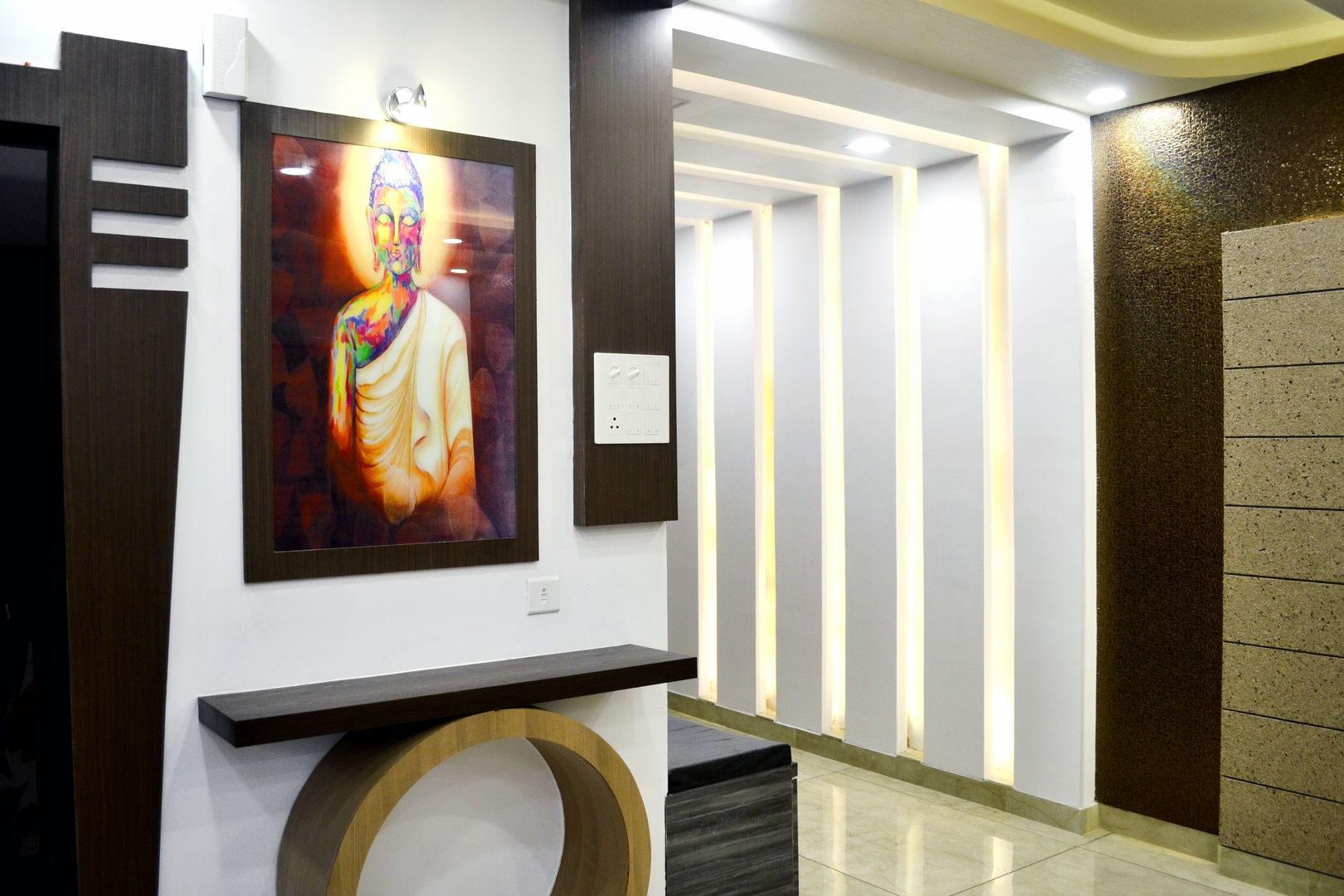 complete projects, Able interior Able interior Modern corridor, hallway & stairs Building,Art,Interior design,Automotive design,Architecture,Yellow,Wood,Paint,Flooring,Space