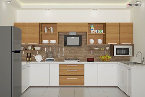 Modular Kitchen Design, Yagotimber.com Yagotimber.com Espacios comerciales Derivados de madera Transparente Espacios comerciales
