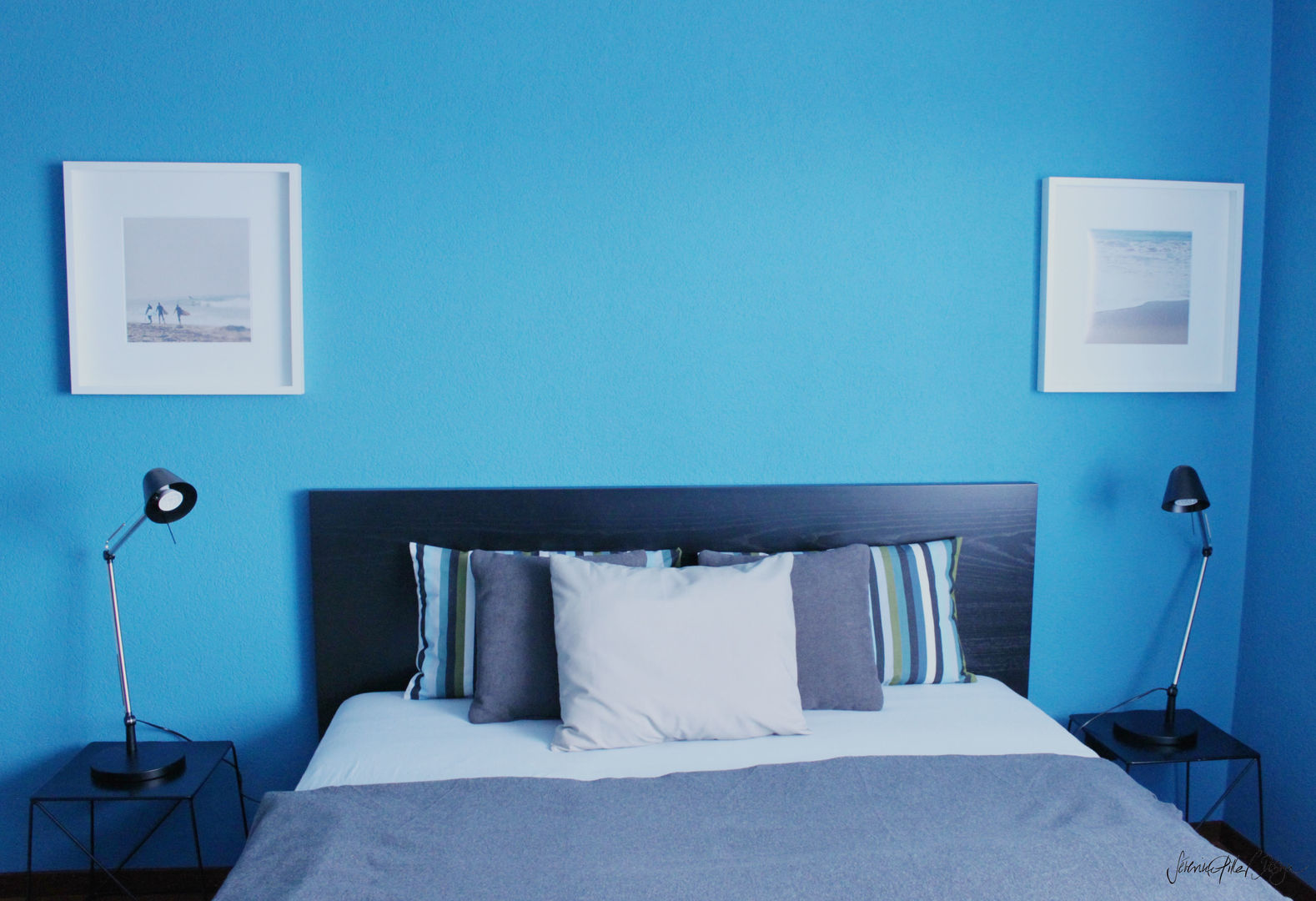 CERULEAN BLUE BEDROOM Severine Piller Design LLC