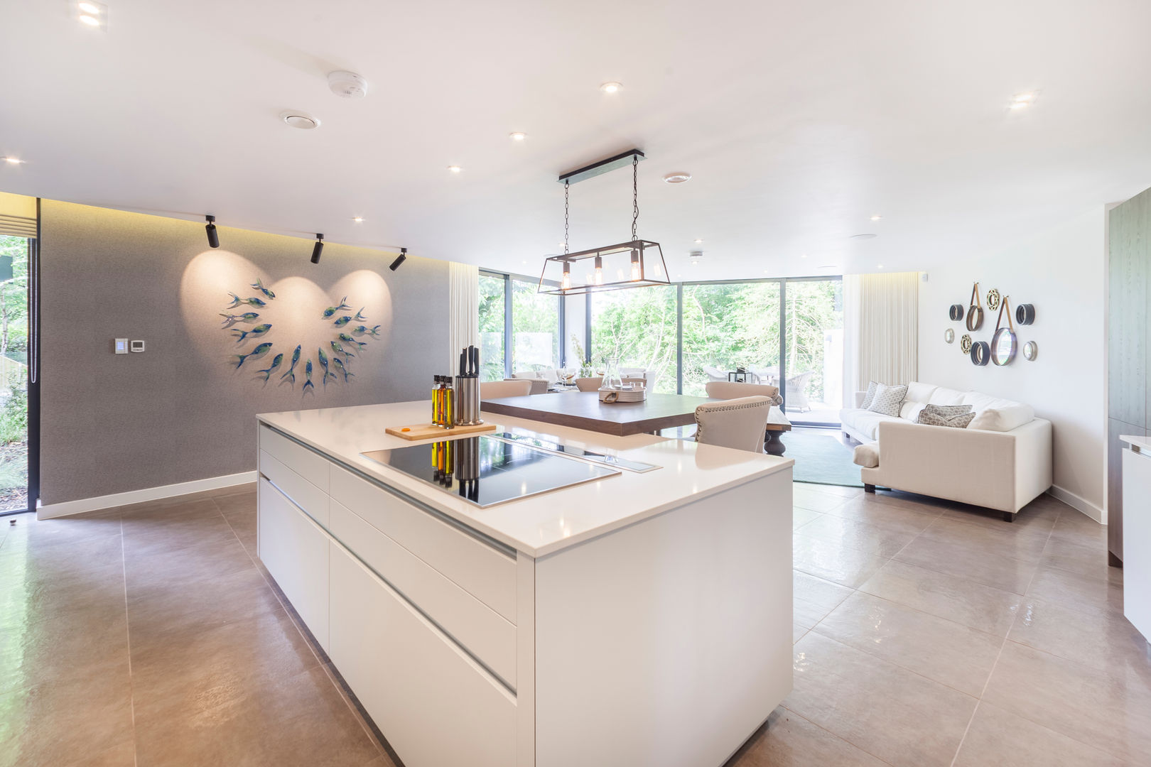 WESTMINSTER RD, BRANKSOME. DORSET - KITCHEN Jigsaw Interior Architecture & Design kitchen,open-plan,white,luxury