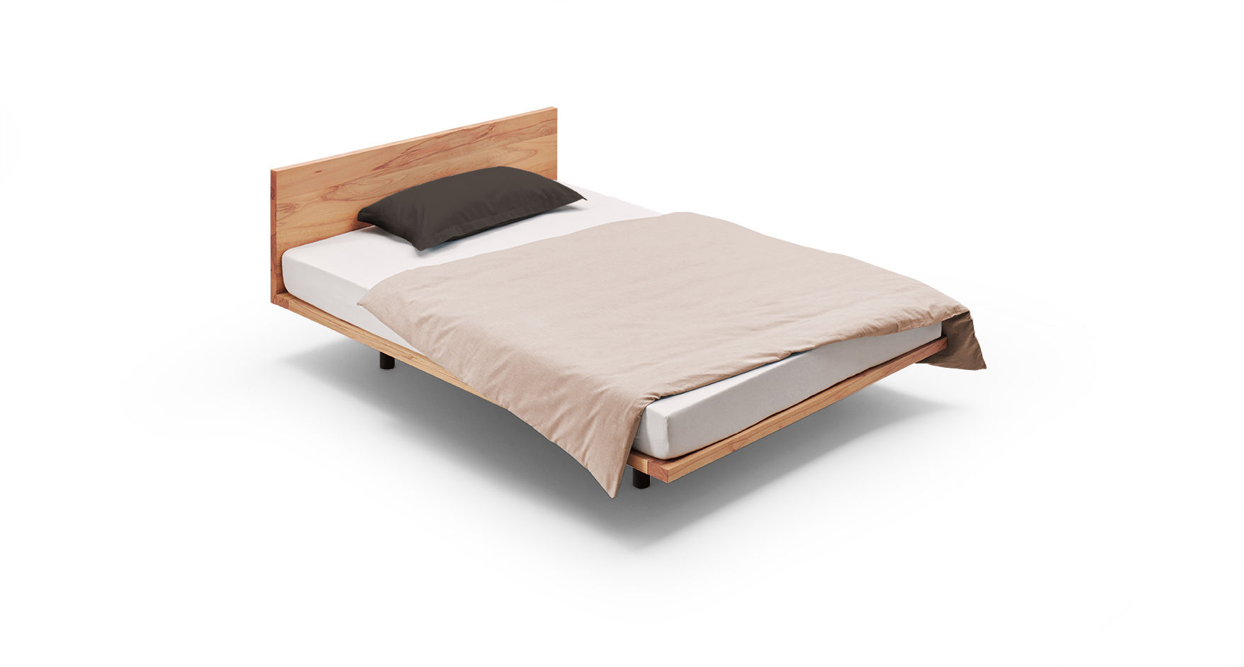 Bett SWING, Holzmanufaktur Stuttgart Holzmanufaktur Stuttgart Cuartos de estilo moderno Madera maciza Multicolor Camas y cabeceras